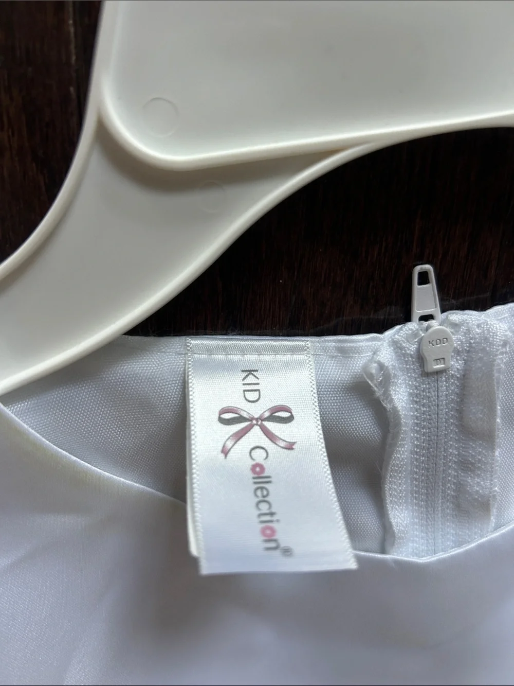 Girl’s White Satin Communion/Party Dress
